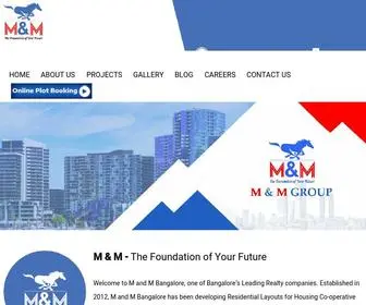 Mandmbangalore.com(M&M Bangalore Pvt Ltd) Screenshot