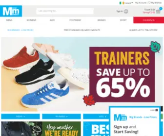 Mandmdirect.ie(MandM Ireland) Screenshot