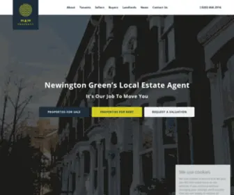 Mandmproperty.co.uk(Estate Agents in Newington Green) Screenshot