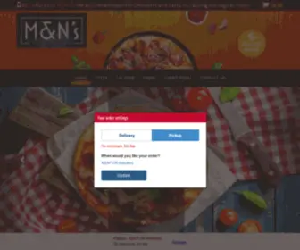 Mandnspizza.com(M&N's Pizza) Screenshot