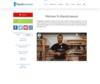 Mandolessons.com(Free Online Mandolin Lessons) Screenshot