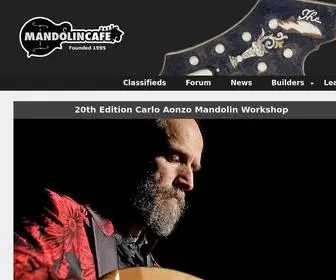 Mandolincafe.com(Mandolin Cafe) Screenshot