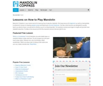 Mandolincompass.com(Mandolin Lessons) Screenshot