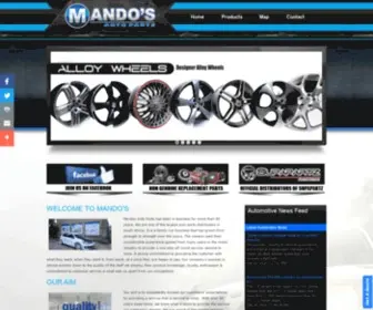 Mandosautoparts.com(Mando's) Screenshot