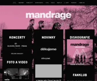 Mandrage.cz(Kapela) Screenshot