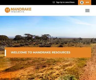 Mandrakeresources.com.au(Mandrake Resources) Screenshot