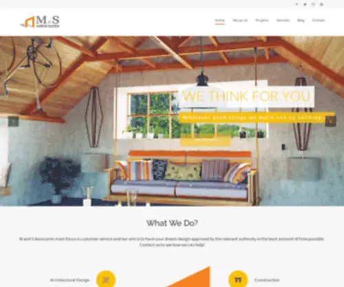 Mandsassociates.in(A real estate design and construction company) Screenshot