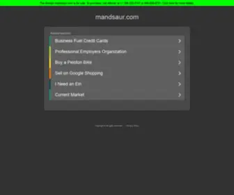 Mandsaur.com(The Leading M and Saur Site on the Net) Screenshot