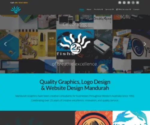 Mandurahgraphics.com.au(Logo Design) Screenshot