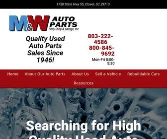 Mandwautoparts.com(Used Auto Parts in SC) Screenshot