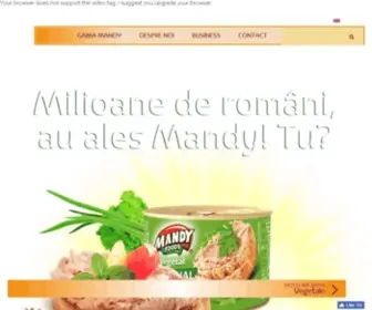 Mandyfood.ro(Mandy Foods) Screenshot