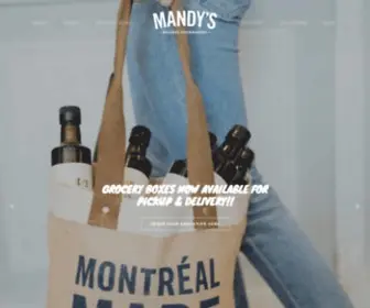 Mandys.ca(Mandy's Gourmet Salads) Screenshot