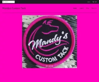 Mandyscustomtack.us(Mandy's Custom Tack) Screenshot