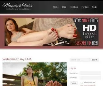 Mandysfeets.com(Soft soles and perfect toes) Screenshot