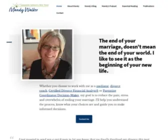 Mandywalker.com(Mandy walker is a divorce mediator and certified divorce financial analyst®) Screenshot