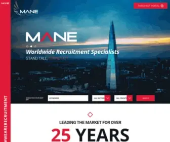 Mane.co.uk(Worldwide Recruitment Specialists) Screenshot