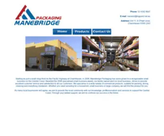 Manebridgepackaging.com.au(Manebridge Packaging) Screenshot