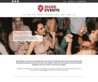 Maneevents.com.au(Mane Events) Screenshot