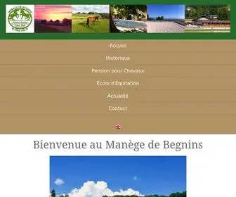 Manege-DE-Begnins.ch(Manège de Begnins) Screenshot