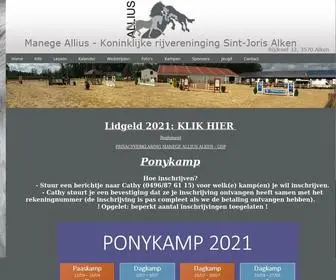 Manegeallius.be(Manege Allius) Screenshot