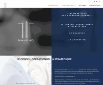 Maneho-Conseil.com(3 MÉTIERS POUR UNE APPROCHE GLOBALE) Screenshot