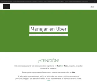 Manejarenuber.com(Uber Eats Mexico) Screenshot