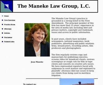 Manekelaw.com(The Maneke Law Group) Screenshot