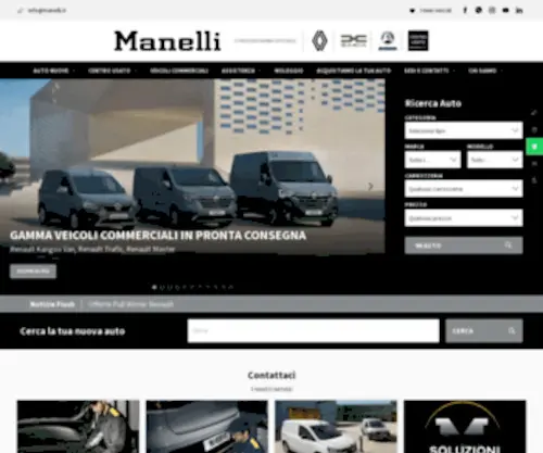 Manelli.it(Concessionaria Renault e Dacia a Brescia) Screenshot
