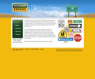 Manerisignco.com(Maneri Sign Company) Screenshot