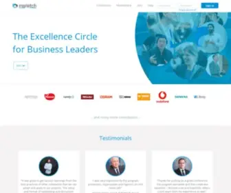 Manetch.com(The Excellence Circle for Business Leaders) Screenshot