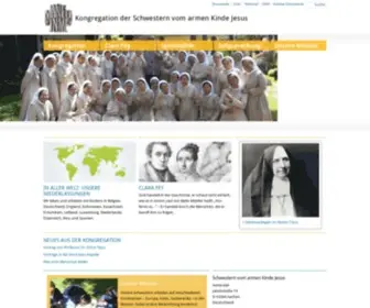 Manete-IN-ME.org(Kongregation der Schwestern vom armen Kinde Jesus) Screenshot