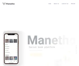 Manetho.com(Social Book Platform) Screenshot