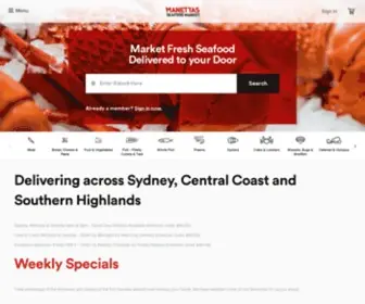 Manettas.com.au(Manettas Seafood Market) Screenshot