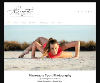 Maneyacts.com(Sport Photographer specializing in Gymnastics and dance in Perth) Screenshot