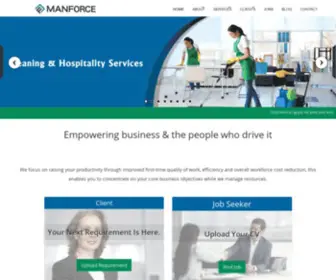 Manforcegroup.com(Manforce group) Screenshot