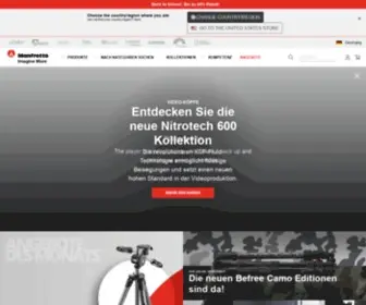 Manfrotto.de(Kamera-Stative und Fotozubehör) Screenshot