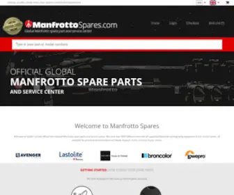 Manfrottospares.com(Manfrotto Spares and Parts) Screenshot
