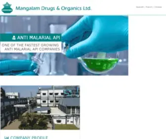 Mangalamdrugs.com(Mangalam Drugs and Organics Ltd) Screenshot