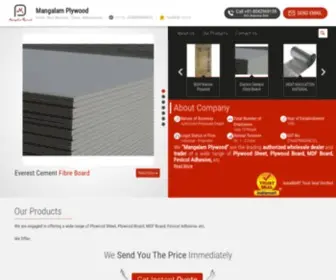 Mangalamplywood.com(Mangalam Plywood) Screenshot