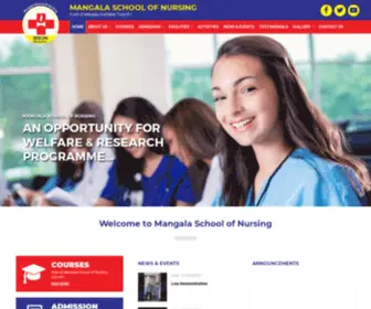 Mangalaschoolofnursing.com(Mangala School of Nursing) Screenshot