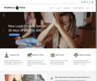 Mangalayogastudios.com(Mangala Yoga) Screenshot