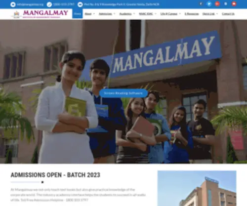 Mangalmay.net.in(Best BBA colleges in Delhi NCR) Screenshot