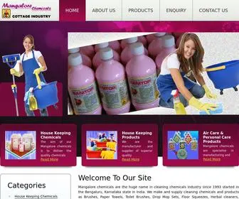 Mangalorechemicalsindustry.com(Cleaning Chemical Products Suppliers in Bangalore) Screenshot