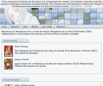 Mangaluxe.com(Site Manga et Anime) Screenshot