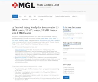 Mangameslost.com(How injured is YOUR team) Screenshot