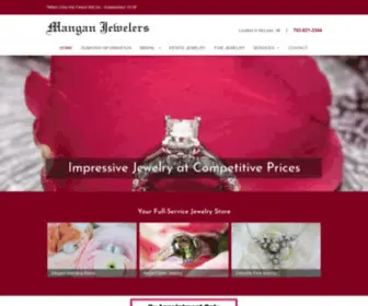 Manganjewelers.com(Mangan Jewelers) Screenshot