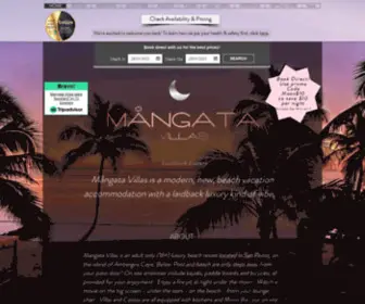 Mangatavillas.com(Luxury Beach Villas) Screenshot