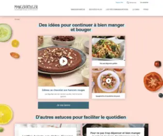 Mangerbouger.fr(Manger Bouger) Screenshot