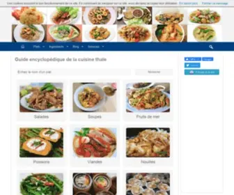 Mangerthai-Guide.com(Guide encyclopédique de la cuisine thaïe) Screenshot