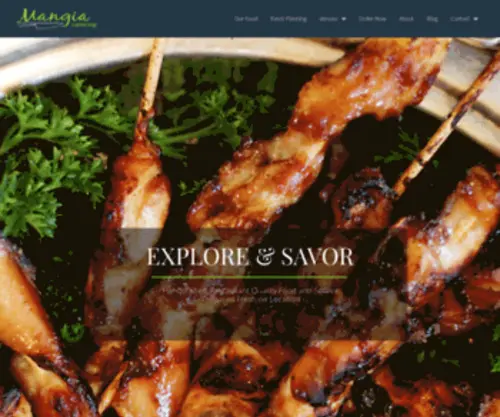 Mangiacateringco.com(Catering Spokane WA) Screenshot
